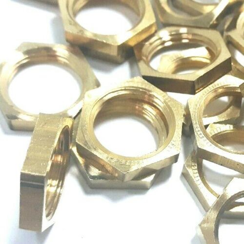 M13 Brass Hexagon Nuts 13mm Metric Thread