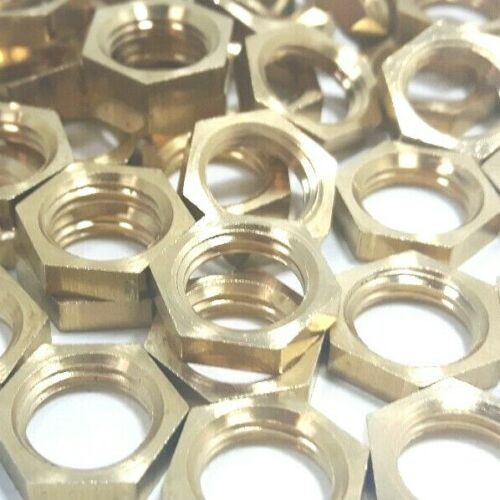 M13 Brass Hexagon Nuts 13mm Metric Thread