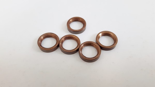 M10 METRIC ANTIQUE BRASS EFFECT SOLID BRASS RING NUTS PACK OF 10 OR 5