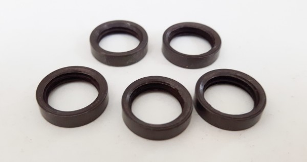 10 METRIC ANTIQUE BRONZE EFFECT SOLID BRASS RING NUTS PACK OF 10 OR 5