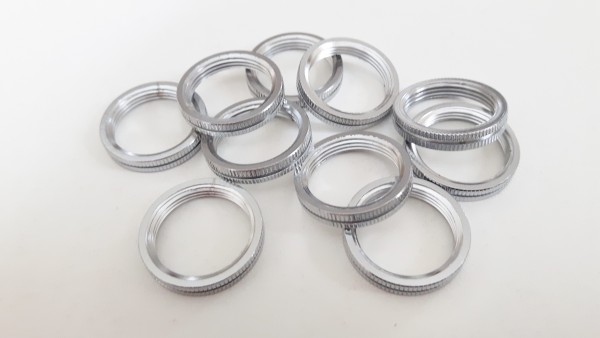 SMALL BAYONET shade rings CHROME 23mm width external 18mm width internal