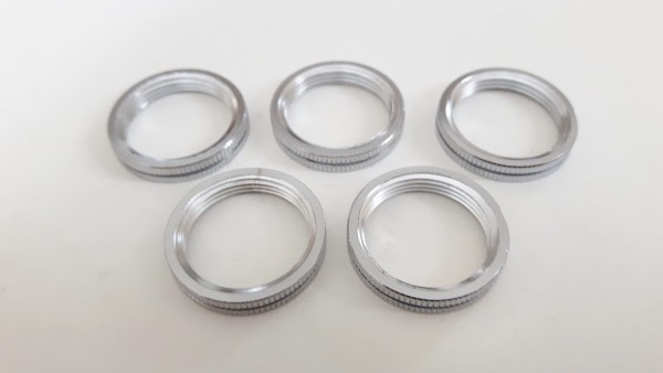 SMALL BAYONET shade rings CHROME 23mm width external 18mm width internal