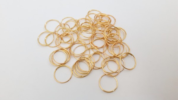 500 chandelier connecting rings 15mm Gold Colour