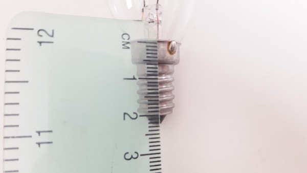 Lamp Holder With Stem - SES E14 - BLACK Total Height 65mm