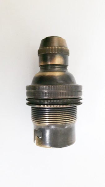 Lamp holder With Cord Grip BC B22 Brushed Antique