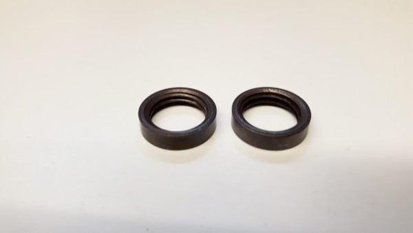 M10 solid brass ring nuts in old bronze