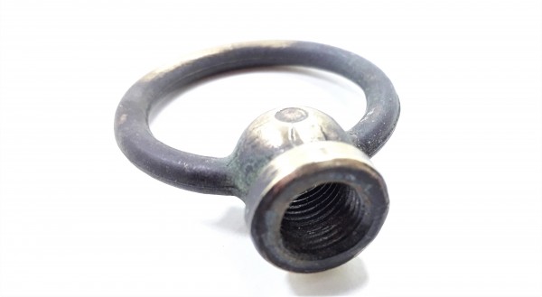 chandelier brushed antique hook closed brass loop 10mm thread 42mm