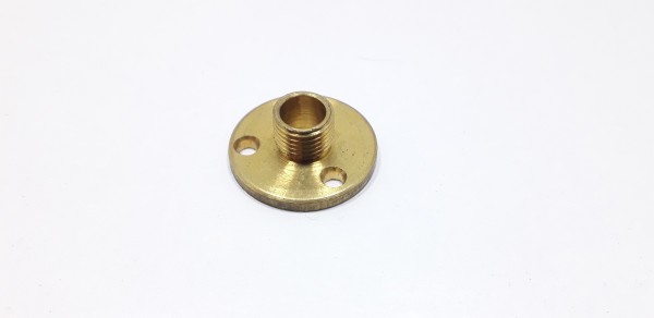 Raw Solid Brass Mounting Plate for Lampholders 10mm thread 25mm wide
