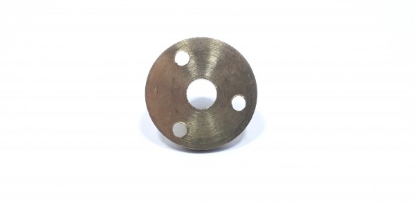 Raw Solid Brass Mounting Plate for Lampholders 10mm thread 25mm wide