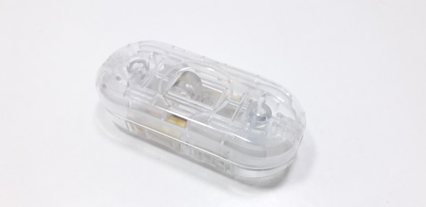 Inline lamp slide switch light switch 2 core clear