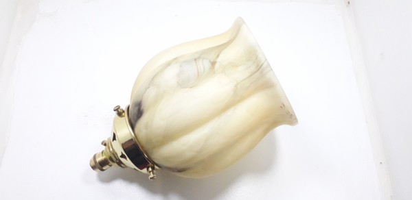 Lamp Shade With Brass Gallery and B22 Lamp Holder