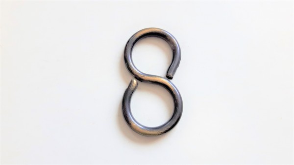 chandelier hook closed S hook in brushed antique 10kgs max load