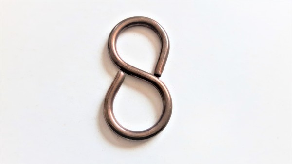 chandelier closed S hook AGED BRASS 10kgs max load 3 pack