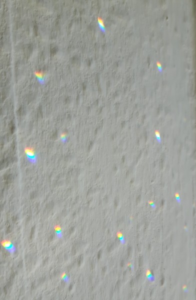 Crystal Sun Catcher Crystal Ball on an 8 inch wire High Quality