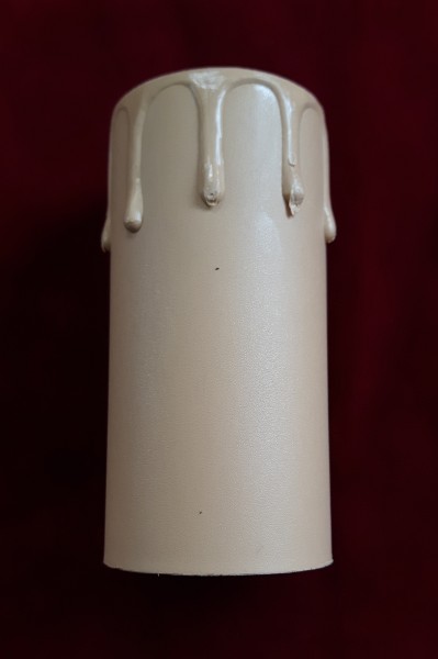 Candle Tubes-sleeves brown Drip Plastic 39mm x 85mm