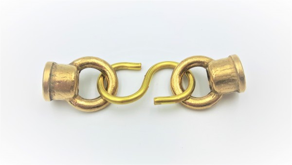 Closed hoops and centre s hook in brass M10 thread