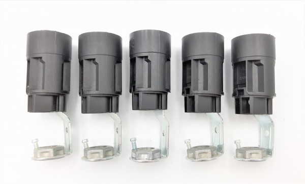 Lamp Holder With Stem - SES E14 - BLACK Total Height 65mm pack of 5