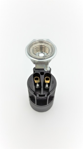 Lamp Holder With Stem - SES E14 - BLACK Total Height 65mm pack of 5