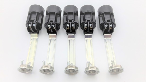 LAMP HOLDER WITH STEM - SES E14 - BLACK TOTAL HEIGHT 100MM pack of 5