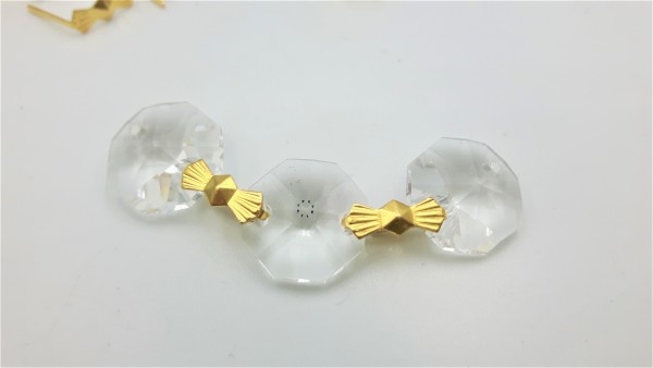 chandelier brass bow clips pins 11mm pack of 500