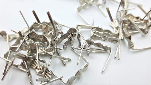 chandelier bow clips in chrome 11mm pack of 200