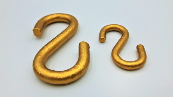 Gilded And Varnished STRONG GALVANIZED OPEN S HOOK