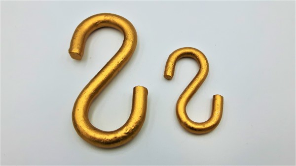 Gilded And Varnished STRONG GALVANIZED OPEN S HOOK