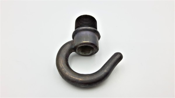Ceiling hook open hook dark bronze half inch male thread
