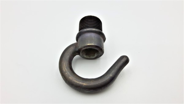 Ceiling hook open hook dark bronze half inch male thread