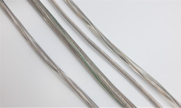 2 Core Round Clear Flex Lighting Cable 0.75mm