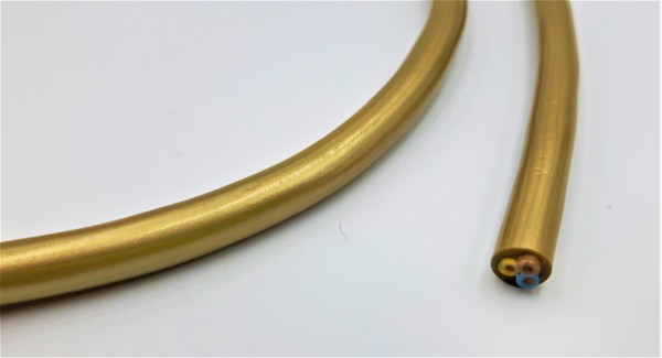 3 Core pvc Flex Electrical Cable 0.75mm GOLD