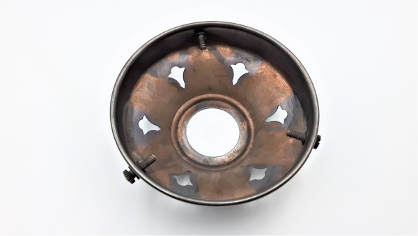 ANTIQUE DARK BRONZE GALLERY - GLASS SHADE HOLDER WIDTH 83MM OR 3 1~4 INCH