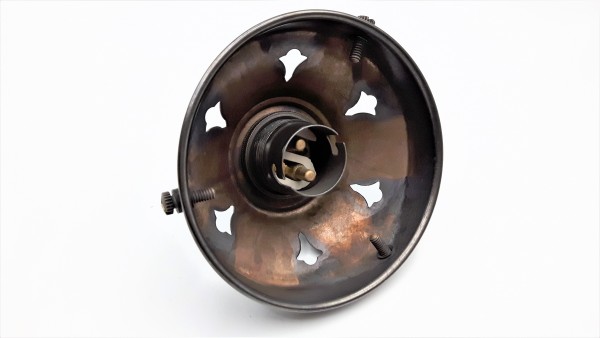 ANTIQUE DARK BRONZE GALLERY - GLASS SHADE HOLDER WIDTH 83MM OR 3 1~4 INCH