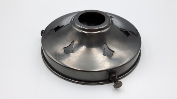 4 1~4 INCH DARK ANTIQUE BRONZE EFFECT GALLERY - GLASS SHADE HOLDER