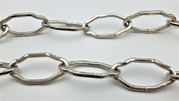 CHANDELIER HOOK CEILING PLATE IN CHROME PLUS 1 METRE OF GOTHIC CHAIN