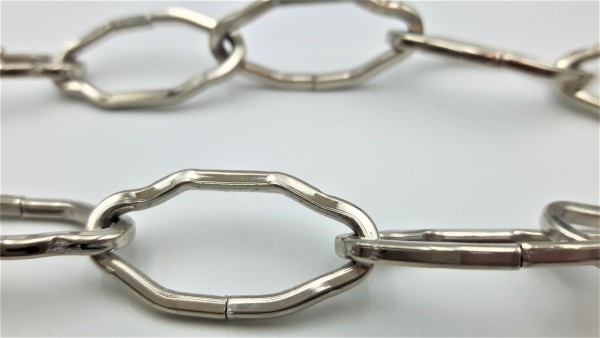 CHANDELIER HOOK CEILING PLATE IN CHROME PLUS 1 METRE OF GOTHIC CHAIN