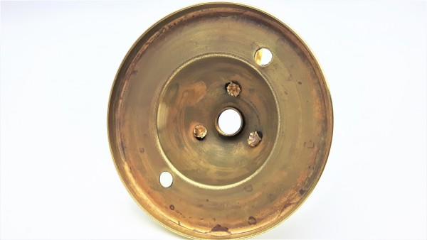 CHANDELIER - LIGHT FITTING 3 HOOK POLISHED CEILING PLATE with 3 x 16 inch lengths of brass plated go