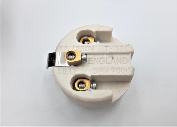 ES E27- 3 part bulb lamp holder aged antique brass effect M10 base