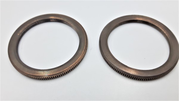 ES E27- 3 part bulb lamp holder aged antique brass effect M10 base