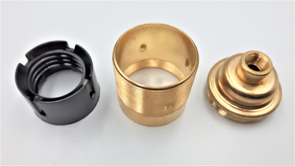 ES E27 Lamp Holder 3 Part Plus Shade Rings 10mm Thread