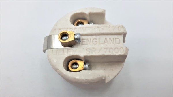 ES E27 Lamp Holder 3 Part Plus Shade Rings 10mm Thread