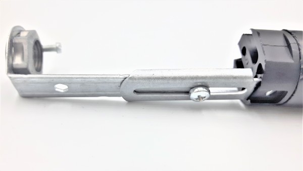 E14 Adjustable Stem Leg Lamp Holder Black Total Height 100mm to 120mm