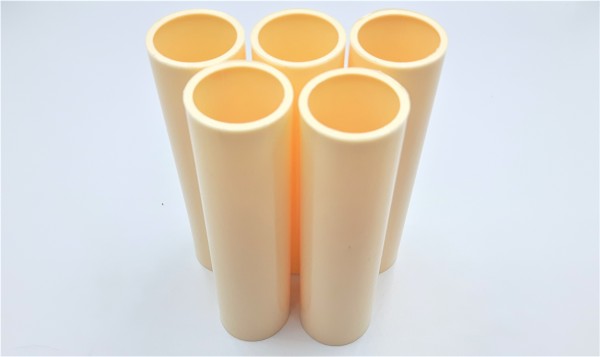 chandelier Candle Tubes sleeves Covers slips cream plastic 100mm x 24mm