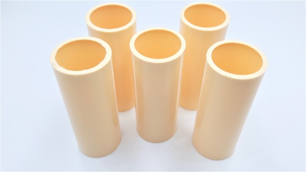 chandelier Candle Tubes sleeves Covers slips cream plastic 100mm x 24mm