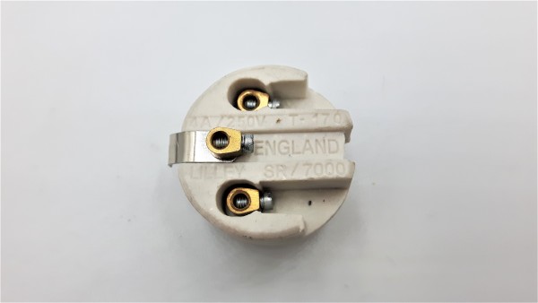 ES E27 lamp holder solid brass with matching cord grip various finishes