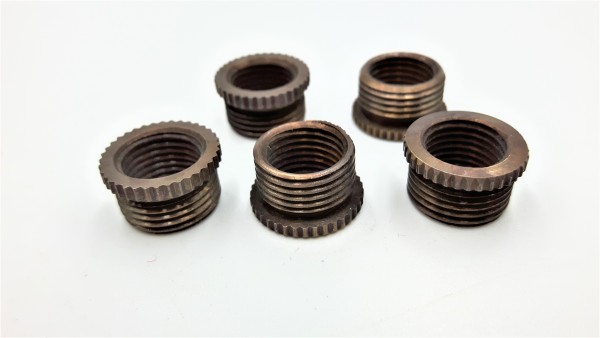 Solid brass ANTIQUE BRASS Reducers half inch male to 10mm female 