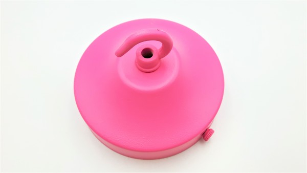chandelier rose hook plus strap 100mm dia pink finish 