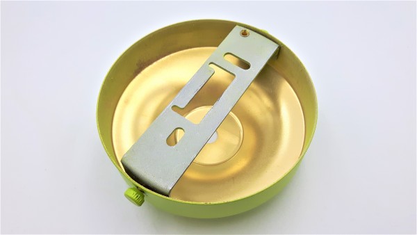 Ceiling Rose Hook Plus Strap 100mm Dia. Green Finish 
