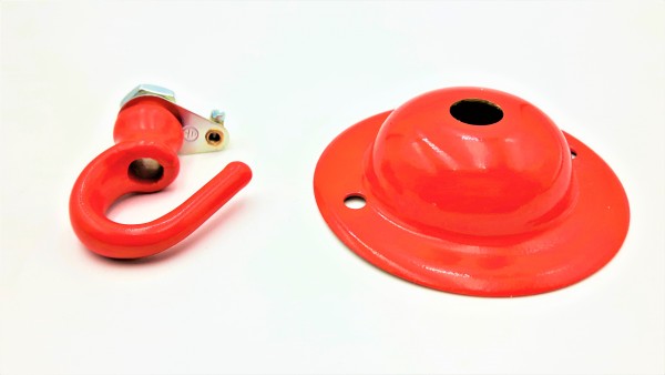 Red Ceiling Rose Hook Plate Hanging Suspension Fixing Plate