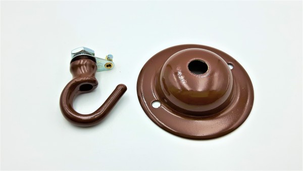 Brown Ceiling Rose Hook Plate Hanging Suspension Fixing Plate 